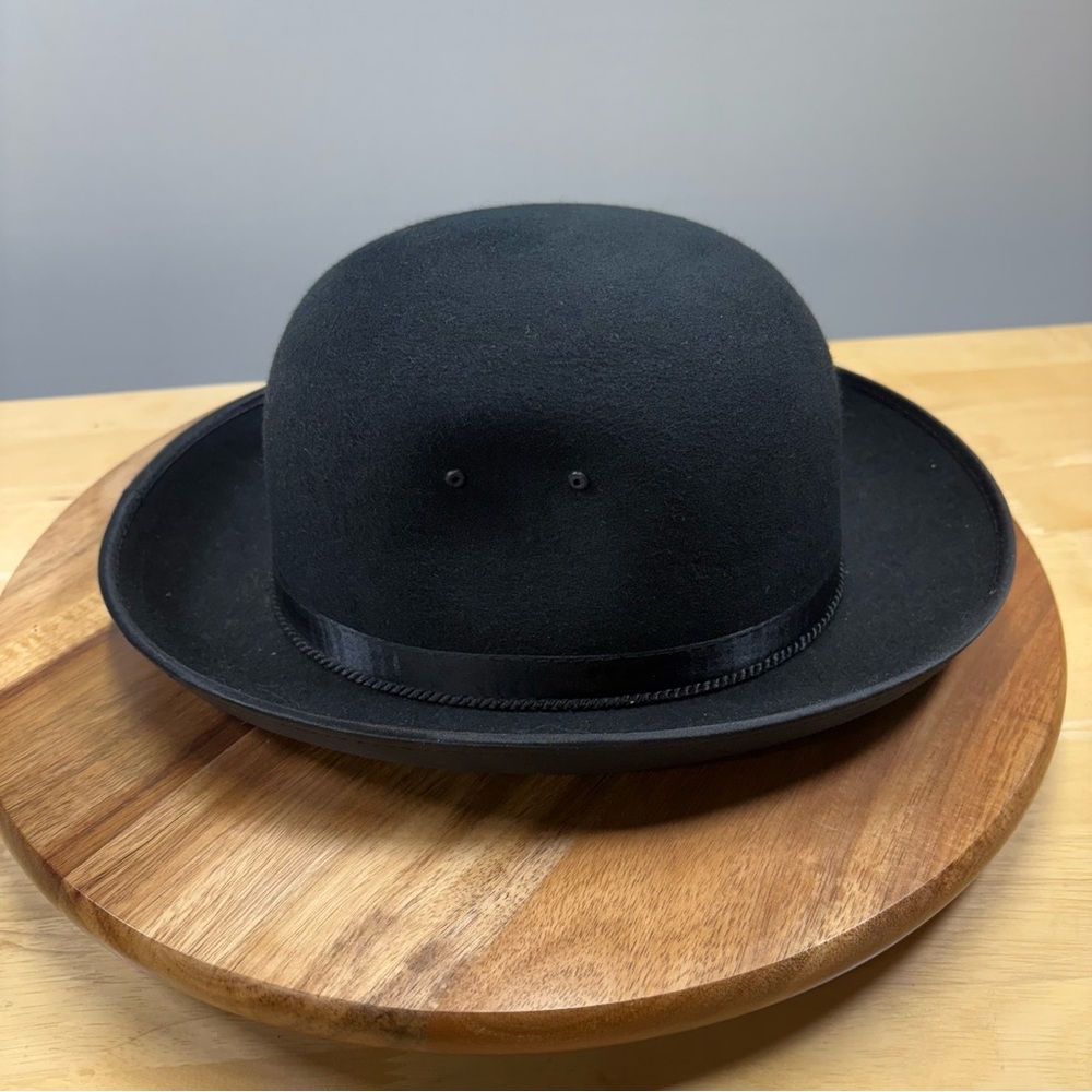 Bosslino Calidad Superior Husnuni Black Felt Bowler Hat - Picture 4 of 6
